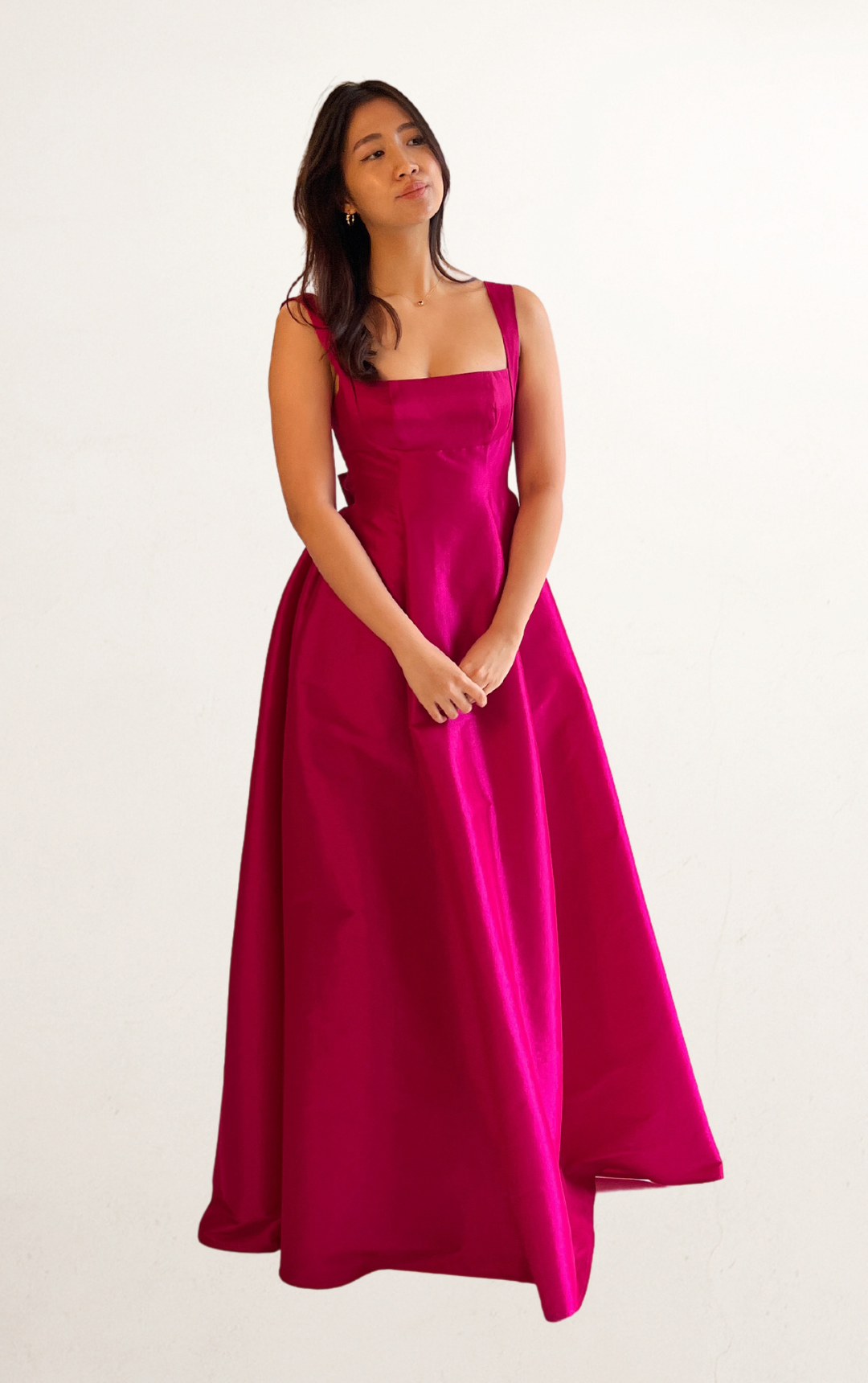 maxi dress rental Butter Yellow Drop Sleeve Maxi Dress Rental | Stylish Gown Dress Rental