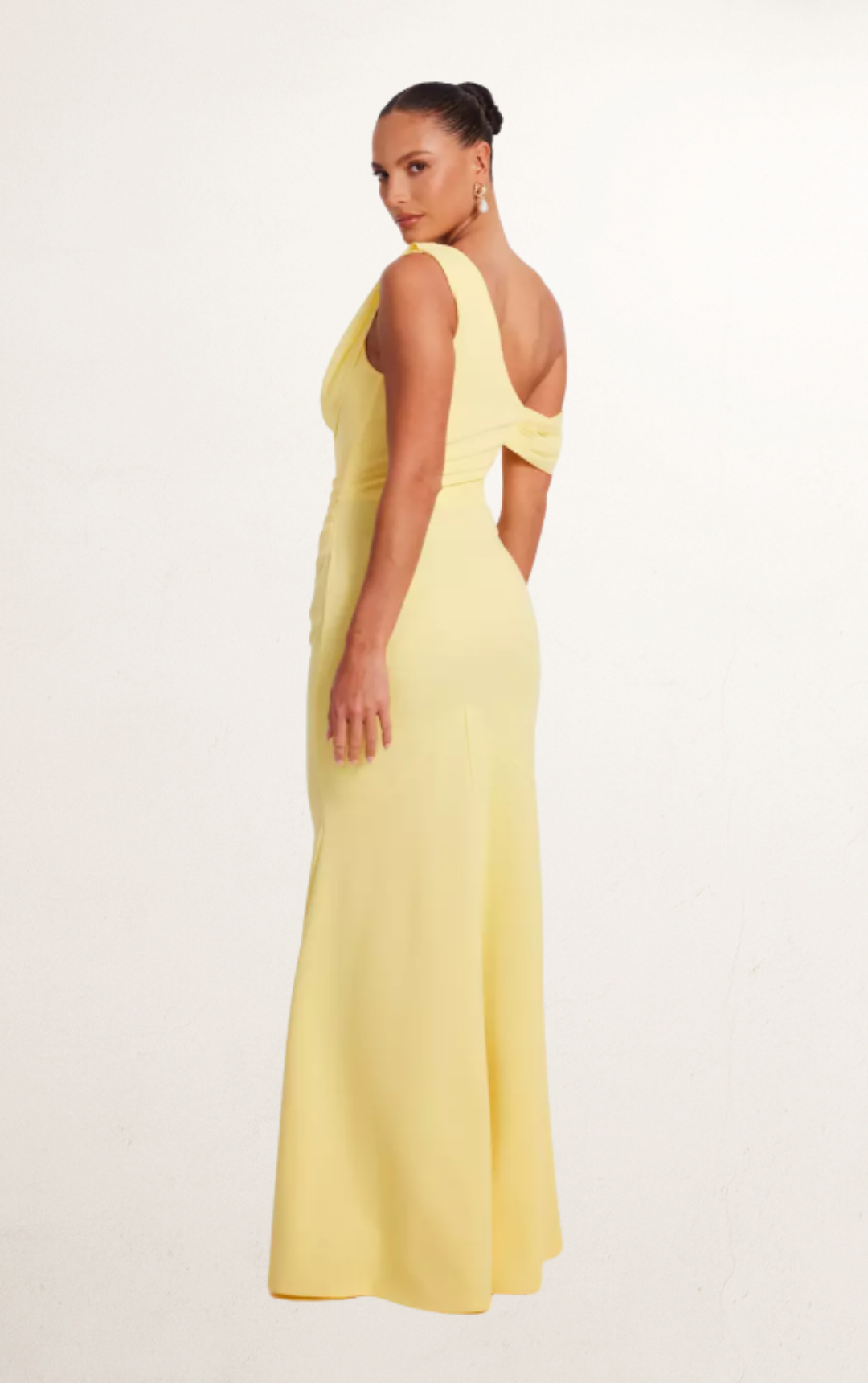 Butter Yellow Drop Sleeve Maxi Dress