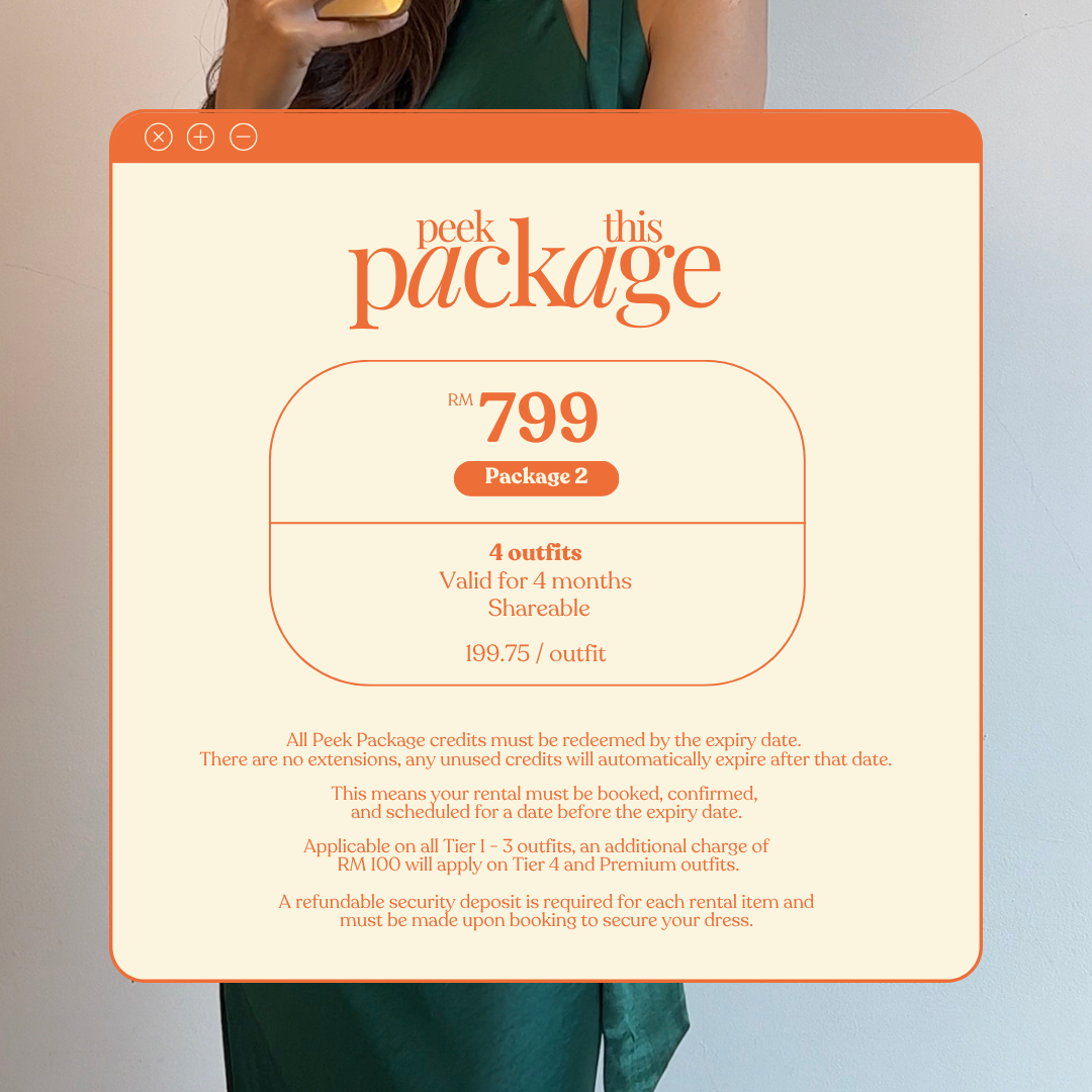 Package 2 | Peek this Package (4 outfits)
