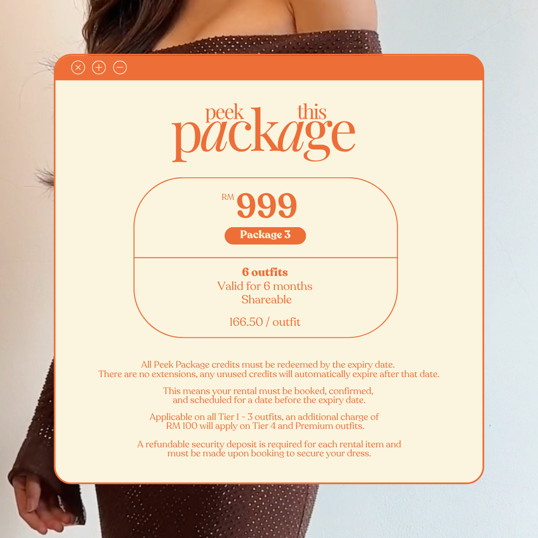 Package 3 | Peek this Package (6 outfits)