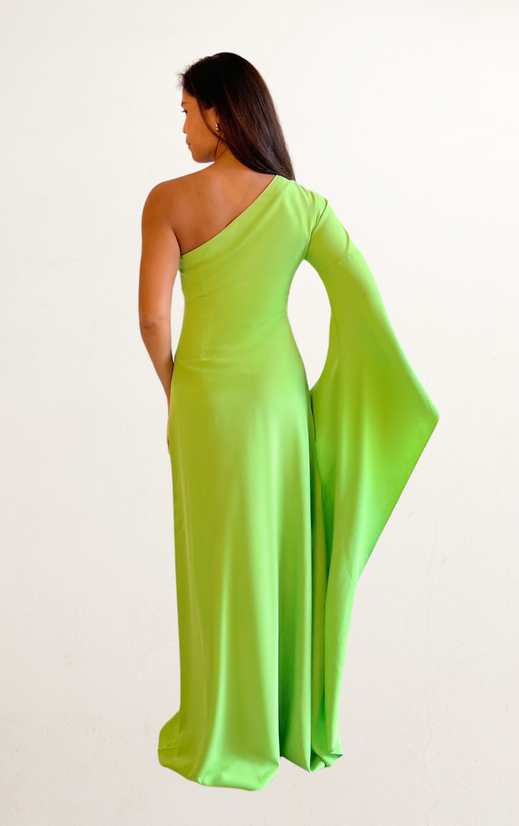 Green Cult Gaia One-Shoulder Dress (Archive Drop)